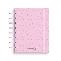 Caderno Inteligente A5 PP Ambar EcoSmart Lovely Gold 100Fls 173300010324