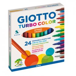 Marcador Feltro Giotto Turbo Color 24 Cores 130417000