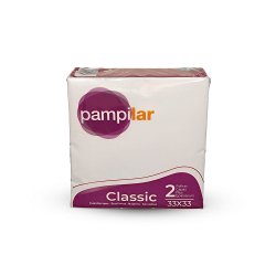 Guardanapos 33x33 2Fls Branco Pampilar 90un 6511077