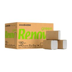 Guardanapos Bar 21,5x16,5 2Fls Renova Zig-Zag 40x1807200un 6511083