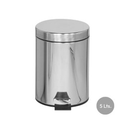 Contentor 05L Metal Aço Inox Pedal RUBFGMST15SSPL