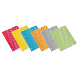 Caderno Agrafado A4 Pautado PP Ambar Triang Sortido 48Fls 1u 173300290117