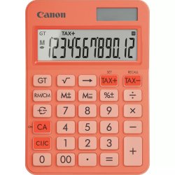6819C002 Canon LS-125KB - Calculadora de secretária - 12 dígitos - Painel solar, bateria - laranja