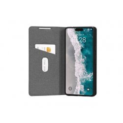 OS61BL001823 dbramante1928 Oslo - Capa flip cover para telemóvel - poliuretano (PU), plástico - preto - para Apple iPhone 15