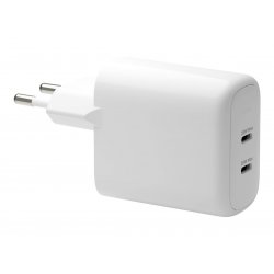 CH20EUWH7122 dbramante1928 re-charge - Adaptador de alimentação - 20 Watt - 3 A - PD/PPS - 2 conectores de saída (24 pin USB-C)