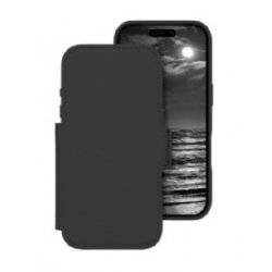 LM63ICBL6673 dbramante1928 Lynge - Capa flip cover para telemóvel - compatibilidade MagSafe - meia noite