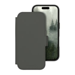 LM63ICGR6684 dbramante1928 Lynge - Capa flip cover para telemóvel - compatibilidade MagSafe - sombra da floresta
