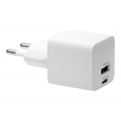 CH18EUWH7095 dbramante1928 re-charge - Adaptador de alimentação - 25 Watt - 2 conectores de saída (24 pin USB-C, USB) - branco 