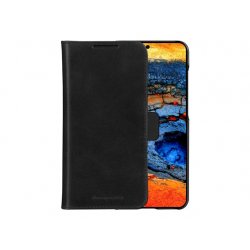 LMSPGTBL6472 dbramante1928 Lynge - Capa flip cover para telemóvel - couro com granulação plena - preto - para Samsung Galaxy S2