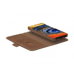 LMSPGTDT6473 dbramante1928 Lynge - Capa flip cover para telemóvel - couro com granulação plena - canela - para Samsung Galaxy S