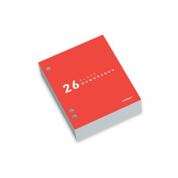 Bloco Memorando 2026 com Furos para Base de Secretária 1671132