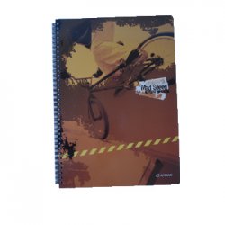 Caderno Espiral A5 Quadriculado Ambar Mad Speed 120Fls 1701003400202