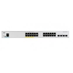 C1000-24FP-4G-L-RF Cisco Catalyst 1000-24FP-4G-L - Interruptor - Administrado - 24 x 10/100/1000 (PoE+) + 4 x Gigabit SFP (liga