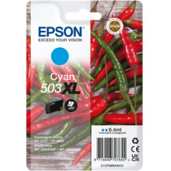 C13T09R24020 Epson 503XL - 6.4 ml - XL - azul cyan - original - blister com RF/alarme acústico - tinteiro - para Expression Hom