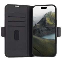 OP67BL006343 dbramante1928 Oslo Pro - Capa flip cover para telemóvel - poliuretano (PU), plástico - preto - para Apple iPhone 1