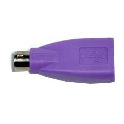 6171784 CHERRY - Adaptador de teclado - PS/2 (M) para USB (F) - violeta