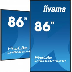 LH8665UHSB-B1 iiyama ProLite LH8665UHSB-B1 - 86" Classe Diagonal ecrã LCD com luz de fundo LED - sinalização digital - Android 