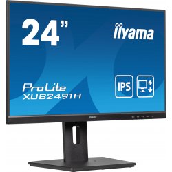 XUB2491H-B1 iiyama ProLite XUB2491H-B1 - Monitor LED - 24" (23.8" visível) - 1920 x 1080 Full HD (1080p) @ 100 Hz - IPS - 300 c