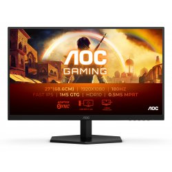 27G42E AOC Gaming 27G42E - Monitor LED - gaming - 27" - 1920 x 1080 Full HD (1080p) @ 180 Hz - Fast IPS - 1000:1 - HDR10 - 0.5 