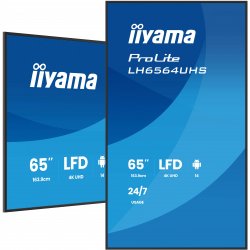 LH6564UHS-B1AG iiyama ProLite LH6564UHS-B1AG - 65" Classe Diagonal ecrã LCD com luz de fundo LED - sinalização digital - com le