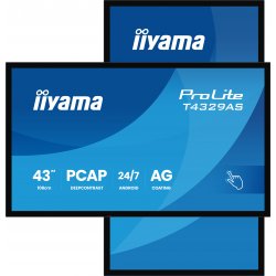 T4329AS-B1AG iiyama ProLite T4329AS-B1AG - 43" Classe Diagonal (42.5" visível) ecrã LCD com luz de fundo LED - sinalização digi