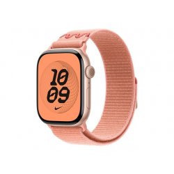 MGD54ZM/A Apple Nike - Laço para relógio inteligente - 46mm - 145-220mm - rosa alpenglow - para Watch Hermès Series 9, SE 3, Se