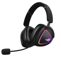 90YH03W0-BHUA00 ASUS ROG Delta II - Auscultadores - tamanho completo - Bluetooth / frequência de rádio 2,4 GHz - sem fios - mac