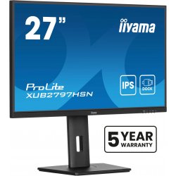 XUB2797HSN-B2 iiyama ProLite XUB2797HSN-B2 - Monitor LED - 27" - 1920 x 1080 Full HD (1080p) @ 100 Hz - IPS - 300 cd/m² - 1000: