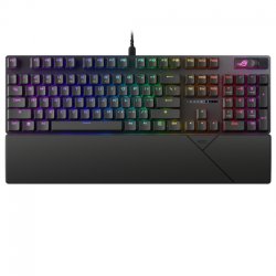 90MP0350-BKSA00 ASUS ROG Strix Scope II - Teclado - 100% - full size - backlit - USB - QWERTY - Espanhol - interruptor: ROG NX 