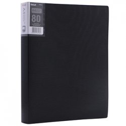 Pasta c/80 Bolsas 160 Páginas Catálogo Eagle Preto 100EA9008AK/50