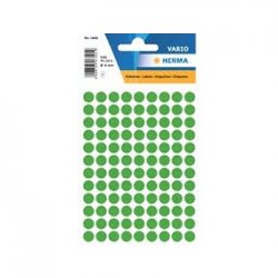 Etiquetas Redondas 08mm Verde Escuro Herma1835 540un 1991835
