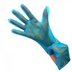 Luvas Polymer Tamanho L s/ Pó Azul 200un 6841195