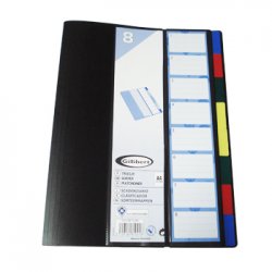 Pasta Classificador A4 com Elastico e 8 Separadores Sortidos SME081045