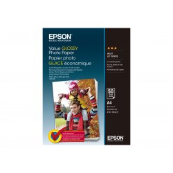 C13S400036 Epson Value - Brilhante - A4 (210 x 297 mm) - 183 g/m² - 50 folha(s) papel fotográfico - para Epson L382, L386, L486