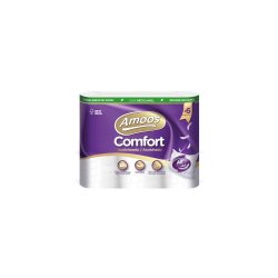 Papel Higiénico Doméstico 18mts 3Fls 48g Acolchoado 6 Rolos 6501081