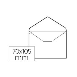 Envelopes 070x105mm A7 s/Janela s/Cola 080g Branco 100un 1611023