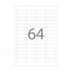 Etiquetas 048,5x016,9mm 100Fls A4 6400un 199Z1600