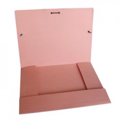 Pasta Cartolina A4 350gr Abas/Elásticos Salmão 1921041