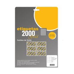 Cartões Visita 86x54mm 210g InkJet/Laser10Fls Cinza 100un 199Z17934