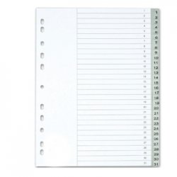Separadores A4 Plástico Numerados (1 a 31) (KF01898) 17232579