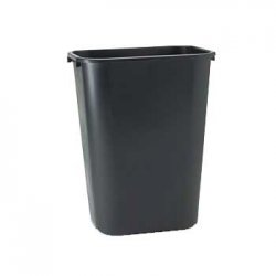 Contentor 39L Retangular sem Tampa Preto RUBFG295700BLA