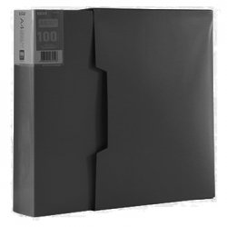 Pasta c/100 Bolsas 200 Páginas Catálogo c/Caixa Eagle Preto 100EA9010AK/50