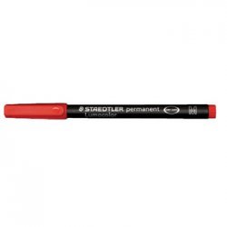 Marcador Permanente Médio Lumocolor 317-2 1mm Vermelho 1un 1311068