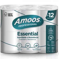 Papel Higiénico Doméstico 24mts 2Fls 30g Amoos 12 Rolos 6501063