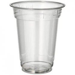 Copos 300ml PET 11,7cm Transparente 50un 6611070