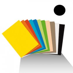 Cartolina 50x65cm Preto 11 180g 1 Folha 17205940/UN