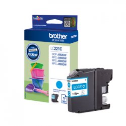 Tinteiro Brother LC221C Azul 3,9ml 260 Pág. BROLC221C