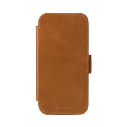 CO63GT006620 dbramante1928 Copenhagen - Capa flip cover para telemóvel - couro com granulação plena - canela - para Apple iPhon