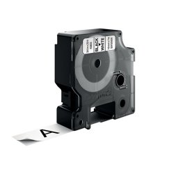 Fita 19mmx7m Preto/Branco Poliéster 45803 12745803