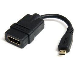 HDADFM5IN StarTech.com 5in High Speed HDMI Adapter Cable - HDMI to HDMI Micro - F/M - 5 inch Micro HDMI Adapter - HDMI Female t